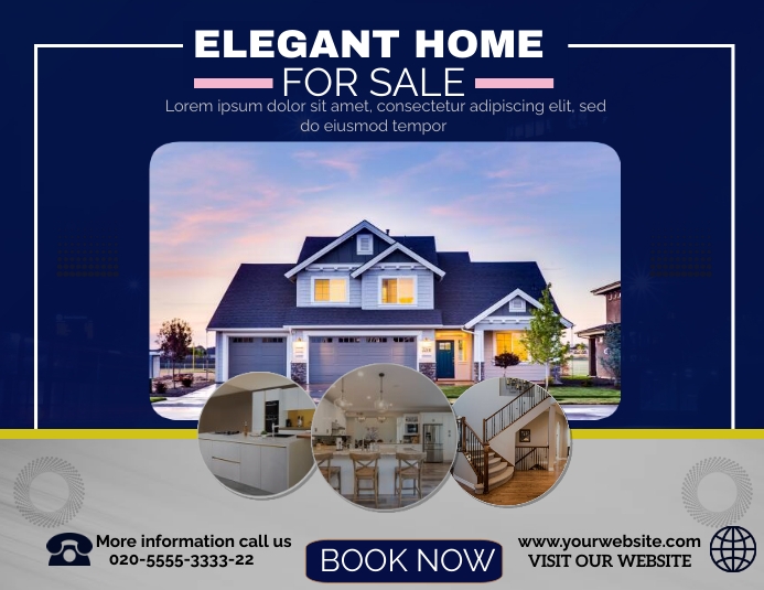 Elegant house for sale Template PosterMyWall
