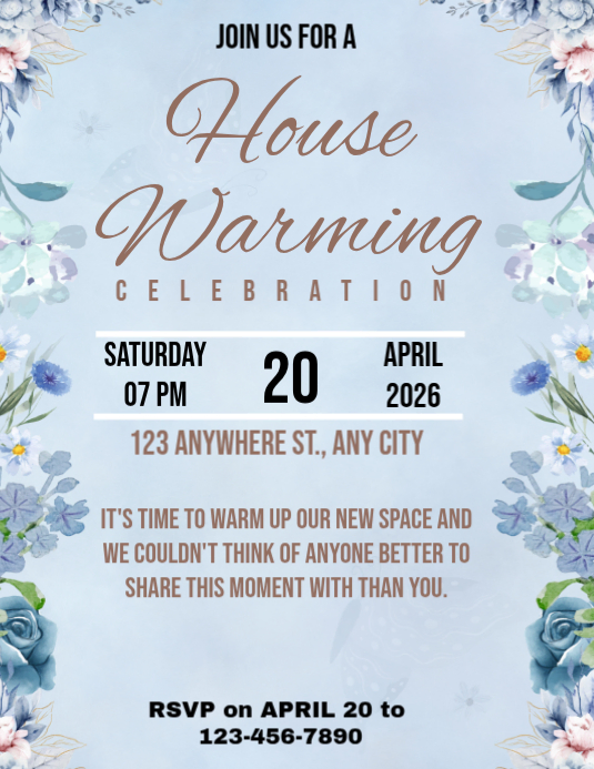 House Warming Celebration Template | PosterMyWall