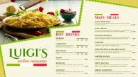 Elegant Italian Food  Menu Template Pantalla Digital (16:9)