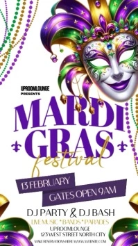 ELEGANT mardi gras DAY carnival TEMPLATE Indaba yaku-Instagram