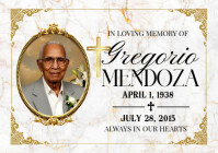 ELEGANT MEMORIAL TRIBUTE TEMPLATE DESIGN A3
