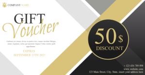 Hvid Discount Gift Voucher Facebook Shared Image Template