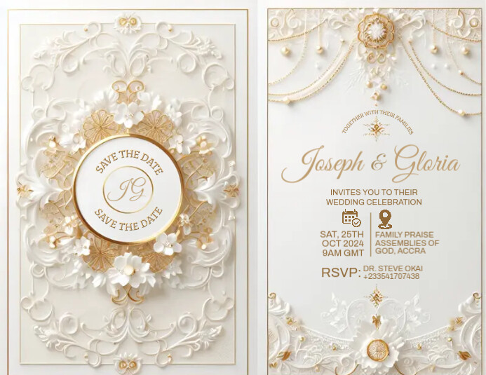 Elegant Modern Wedding Invitation Template | PosterMyWall