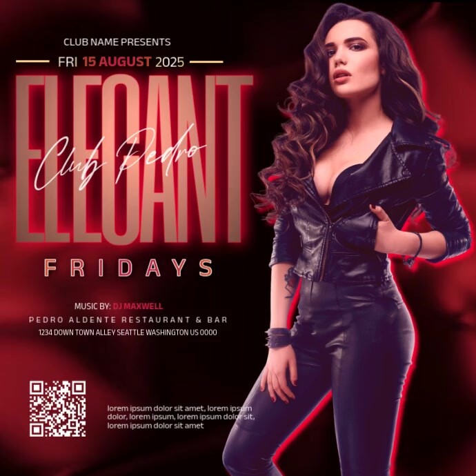 Elegant Party Event Design Template Instagram Post
