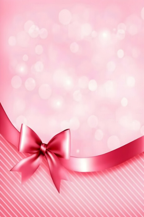 Elegant Pink Ribbon Background Template | PosterMyWall