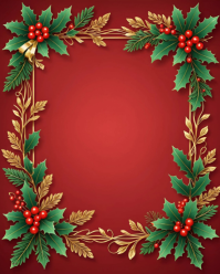 Rot Holiday Frame Design Instagram Portrait Template
