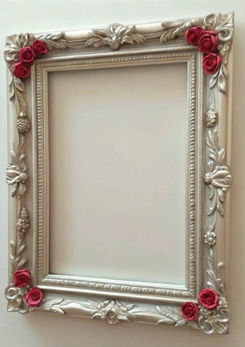 Elegant rose frame template | PosterMyWall