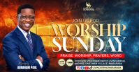 Sunday Worship Service Gambar Bersama Facebook Template