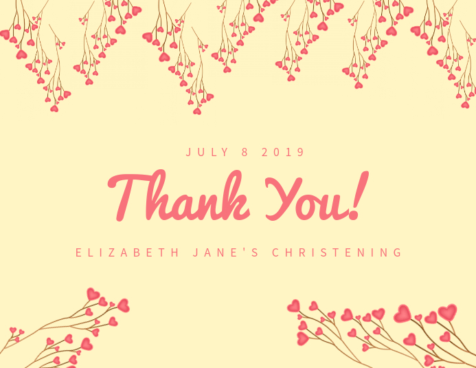 Elegant thank you card template ใบปลิว (US Letter)