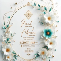 Elegant Wedding Invitation Iphosti le-Instagram template