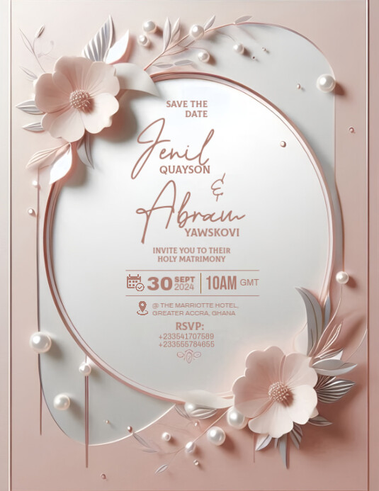 Elegant Wedding Invitation Template PosterMyWall