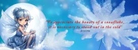 Elegant Winter design and quote Cover na Larawan ng Facebook template