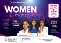 Ungu Women's Conference A6 Template