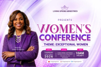 Purple Women's Conference Poster Template