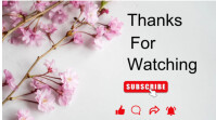 Elegant YouTube Outro Template with Floral Background