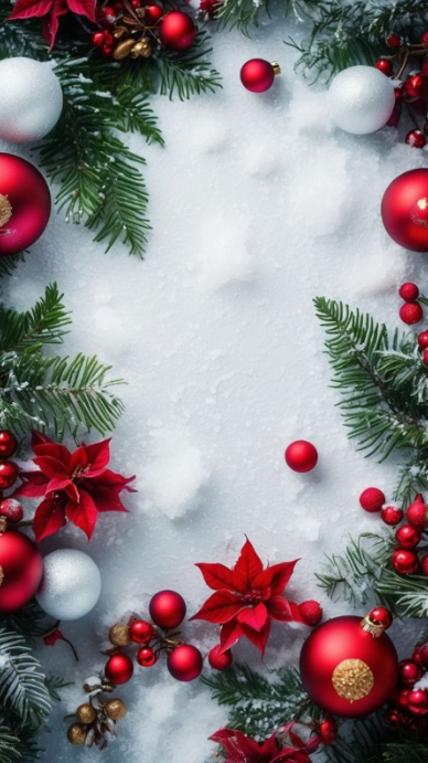 Elegent Christmas wreath frame Template | PosterMyWall