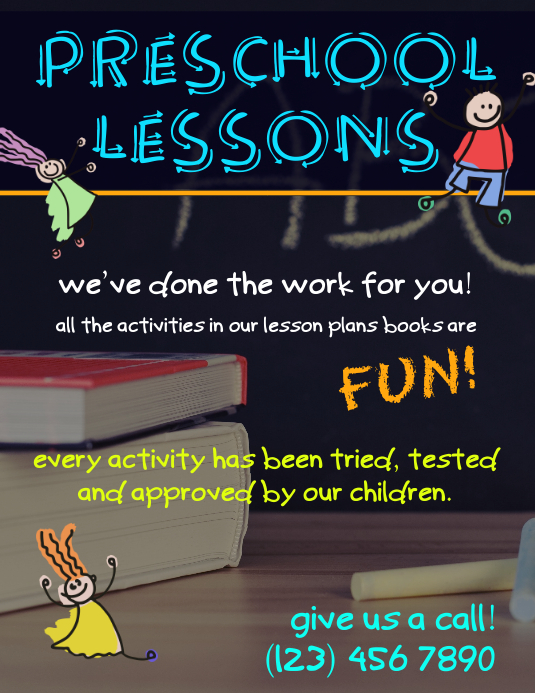 Elementary pre school tutor flyer advertisement template PosterMyWall Elementary pre school tutor flyer advertisement template PosterMyWall