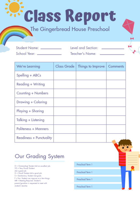 Free Printable Report Cards For Preschool PRINTABLE TEMPLATES Free Printable Report Cards For Preschool PRINTABLE TEMPLATES