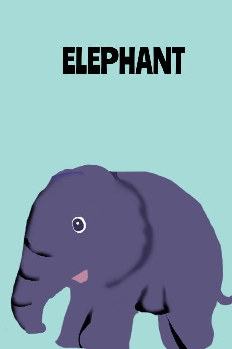 Elephant Template PosterMyWall