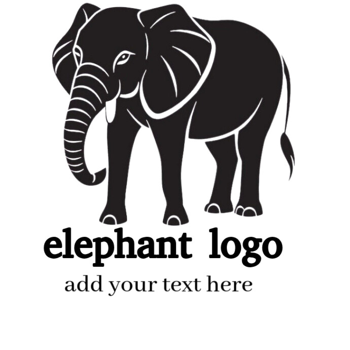 elephant logo Logótipo template