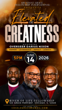 Elevated Of Greatness Legacy Honor Instagram Story template