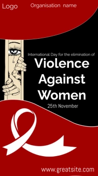 Elimination of violence against women Historia de Instagram template
