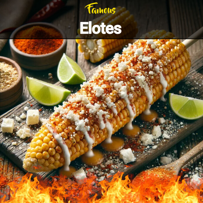 Elote Mexican Street Corn Instagram Ad Template | PosterMyWall