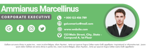 email digital signature green shades white an template