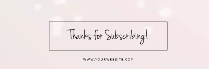 Subscription Confirmation Template | PosterMyWall