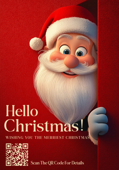 hello Christmas ,christmas,event A5 template