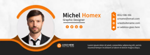 White Personal Branding Facebook Cover Photo Template
