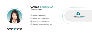 สีขาว Business Card Facebook Cover Photo Template