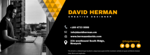 Noir Creative Designer Business Card Facebook Cover Photo Template
