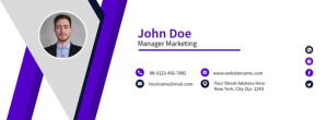 สีขาว Business Card Facebook Cover Photo Template