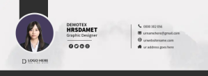 สีขาว Graphic Designer Business Card Facebook Cover Photo Template