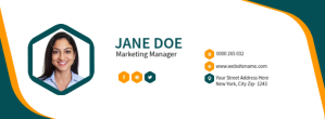 สีขาว Business Card Facebook Cover Photo Template