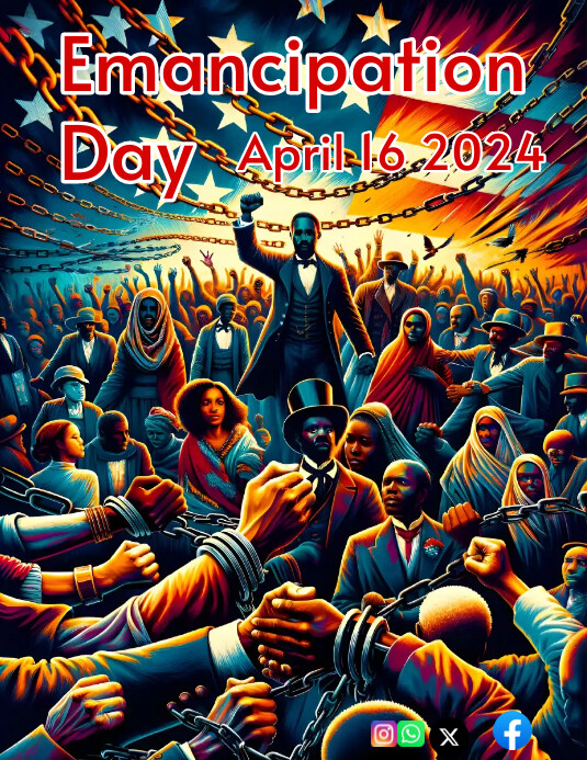 Emancipation Day Design Flyer Template