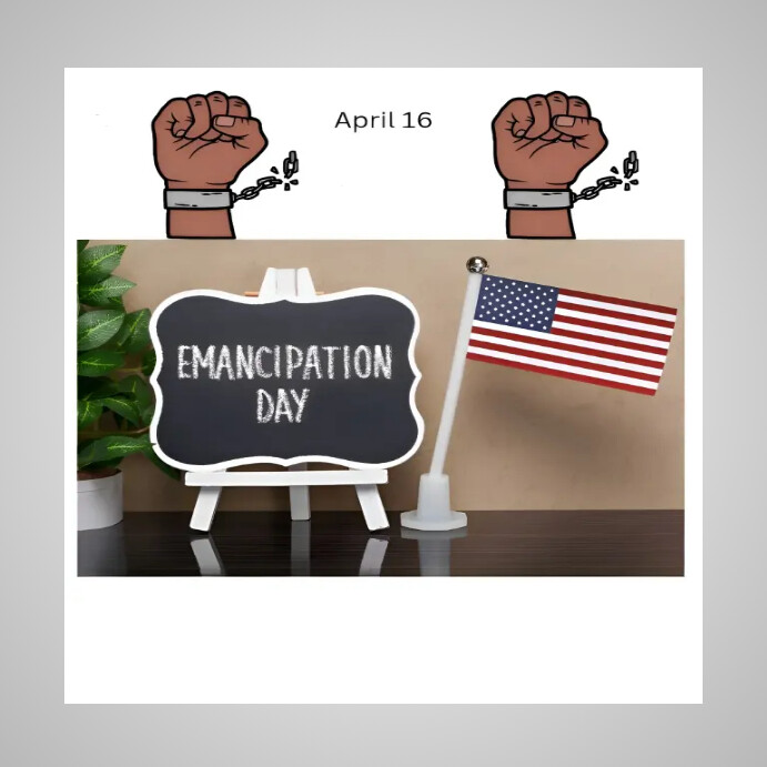 Emancipation Day Сообщение Instagram template