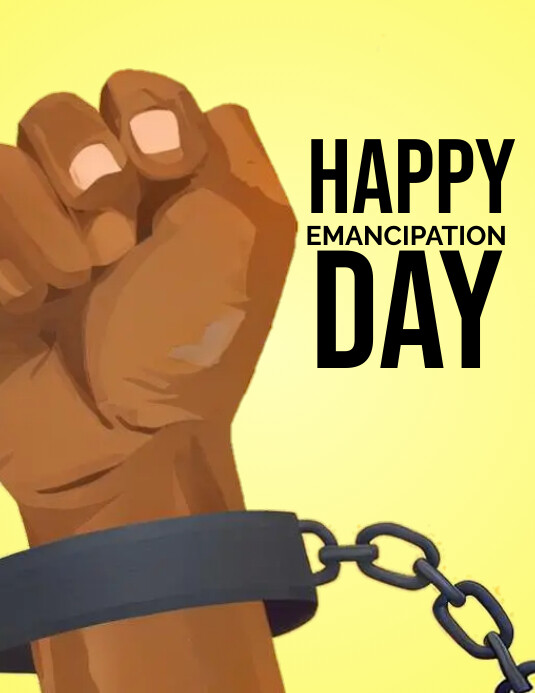 Emancipation Card Emancipation day flyer Template | PosterMyWall