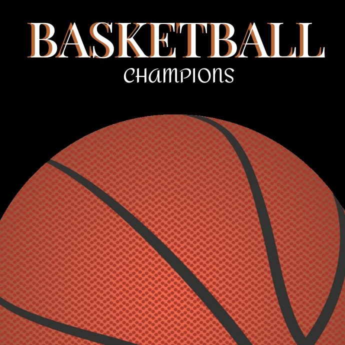 Emblem with Basketball Ball Template - Logo