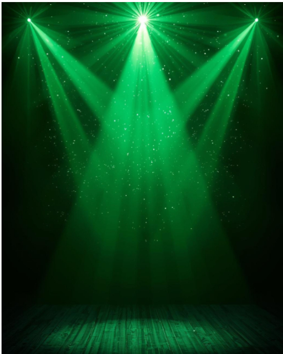 Emerald Green Spotlight Stage Background Template | PosterMyWall