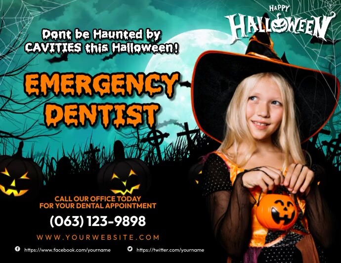 Emergency Dentist - Dentist ใบปลิว (US Letter) template