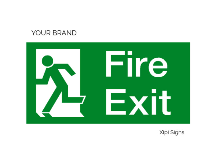 emergency exit Flyer (US Letter) template