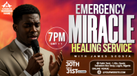 Emergency Miracle Healing Flyer Design YouTube Thumbnail template