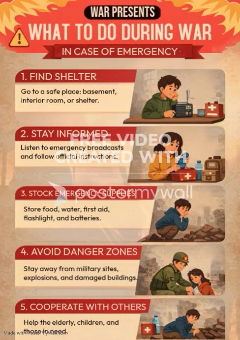 Copy of Emergency Preparedness During War | PosterMyWall