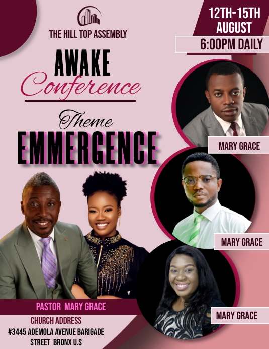 Emmerge Flyer (format US Letter) template