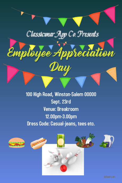 Employee Appreciation Day Arrange A Party Today Template Postermywall