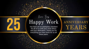 EMPLOYEE ANNIVERSARY  CARDS Ekran reklamowy (16:9) template