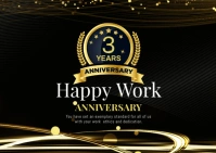 Employee Anniversary Cards Postcard template