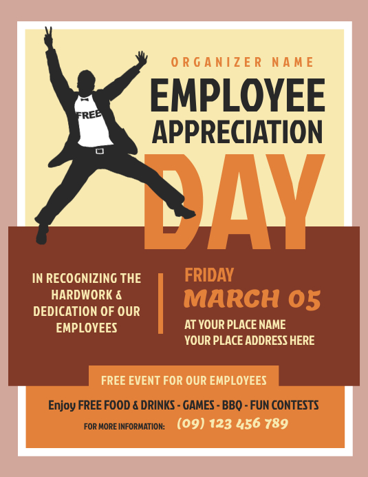 Employee Appreciation Day Flyer template